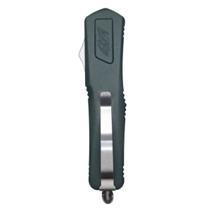 Great Lakes Firearms Knife - 8\" Smooth Blade - OTF Knife - Charcoal Green - GL-KMD-SMTCHG