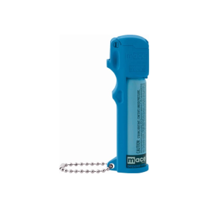 Mace 80727 Personal Pepper Spray OC Pepper/UV Dye 20 Burst 12ft Neon Blue Includes Keychain - Mace Security