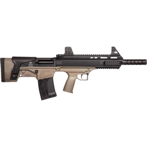American Tactical Imports ATI ATIG410BDT Bulldog Bullpup Shotgun .410 18.5\" 5rd BLACK/TAN Shotgun - $330.51 at Classic Firearms