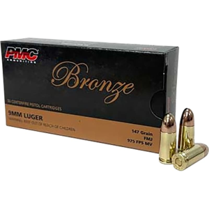  9H 9mm 147 GR Full Metal Jacket 50 Per Box Ammo