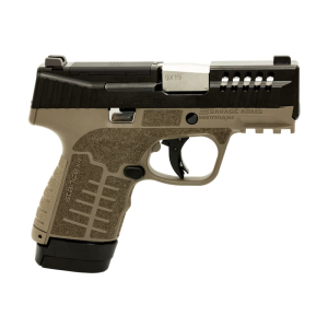 Savage Arms Savage Arms 67064 Stance XR 9mm 13+1 3.20\" Natural Black Nitride Ported Stainless Slide FDE Glass Filled Nylon Grip Ambidextrous - $410.49 at Classic Firearms