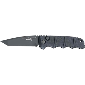 Boker 01KALS101 Kalashnikov 3.35\" Tanto Plain Black D2 Steel Blade Aluminum Handle
