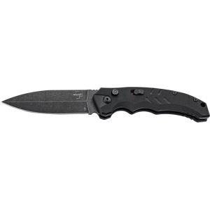 Boker 01BO796 Intention II 3.35\" Folding Dagger Plain D2 Steel Blade Black G10 Handle