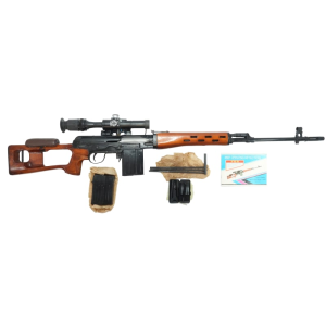 From Ben\'s Private Collection - Norinco Model NDM-86 Dragunov Semi-Auto Sniper Rifle in 7.62x51 Cal, W / Scope & Scope Case, Like New - Ser # 100903
