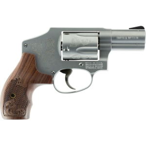 Smith & Wesson Smith & Wesson 150784 640 Machine Engraved Double .357 2.1\" 5 Engraved Wood Stainless Revolver - $984.36 at Classic Firearms