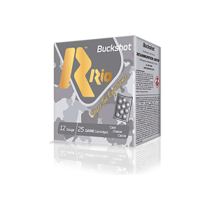 RIO Royal Buck 12 Gauge 2.75 9 Pellets 00 Buckshot 25 Rounds Lead Case RHD9PB Royal Buck 12 Gauge 2.75 9 Pellets 00 Buckshot 25 Rounds Lead Case RHD9PB Ammo