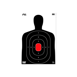 Pro-Shot SplatterShot SILH8PK Hanging Heavy Paper Targets 12" x 18" Black/Red 8 Pack