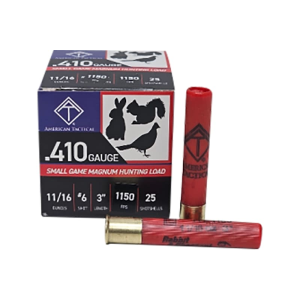  Target Load 410 Gauge 3 11/16 Oz #6 Shot 25 Rd Box Ammo