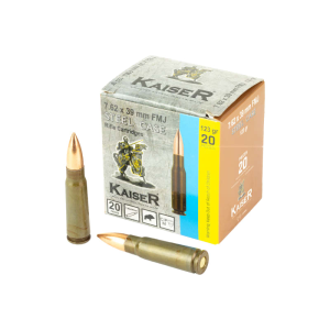 tury Arms AM8313 Kaiser 7.62x39 123 GR Full Metal Jacket 20 Per Box Ammo