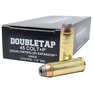 bleTap Controlled Expansion .45 Colt P 250gr Semi-Jacketed Hollow Point Brass Case 20 Rounds Ammo