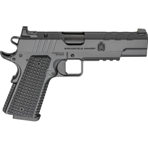 Springfield Springfield Armory PX9229LAOS 1911 Emissary 9mm 9+1 5\" Stainless Barrel Optic Ready Black Carbon Slide VZ Grips Thin-Line G10 Grip - $1159.69 at Classic Firearms
