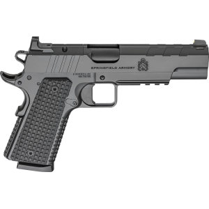 Springfield Springfield Armory PX9230LAOS 1911 Emissary 8+1 5\" Stainless Steel Barrel Optic Ready Black Carbon Steel Slide VZ Grips Thin-Line G10 Grip - $1171.64 at Classic Firearms