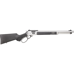 Smith & Wesson 13814 1854 9+1 19.25\" Stainless Threaded Barrel, Picatinny Rail Stainless Steel Receiver, M-LOK Forend, Fixed Black Synthetic Stock
