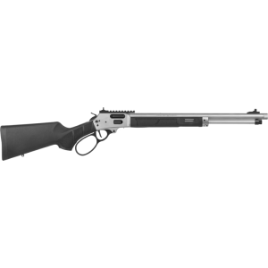 Smith & Wesson 13813 1854 10+1 19.25\" Stainless Threaded Barrel, Picatinny Rail Stainless Steel Receiver, M-LOK Forend, Fixed w/Textured Grip Panels Black Synthetic Stock