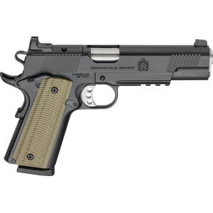 Springfield Springfield Armory PO9229AOS 1911 Operator 9mm 8+1 5\" Black Cerakote Optic Ready Carbon Slide Black Cerakote VZ G10 Grip - $998.02 at Classic Firearms