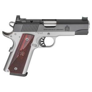Springfield Springfield Armory PX9117LAOS 1911 Ronin 9mm 9+1 4.25\" Stainless Barrel Optic Ready Blued Slide Crossed Cannons Checkered Grip - $829.99 at Classic Firearms