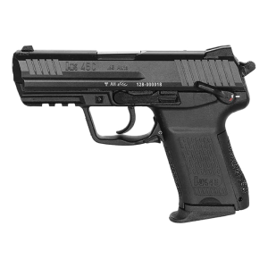 Heckler And Koch HK 81001111 HK45C V1 Compact Frame 8+1 3.94\" Black Polygonal Rifled Barrel, Black Serrated Steel Slide, Black Polymer Frame w/Picatinny Rail, Black Interchangeable Backstrap Grip, Ambidextrous - $819.00 at Classic Firearms