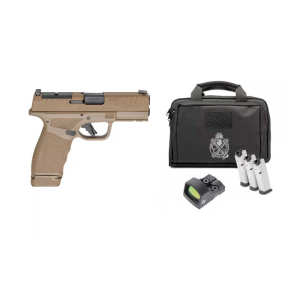 Springfield Springfield HCP9379FOSP-15-GU25 Hellcat PRO 3.8\" 3-15rd FDE includes Crimson Trace CT-1500 Red Dot Optic, 5 mags and dual range bag - Gear UP 2025 - $623.93 at Classic Firearms