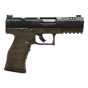 Walther Walther Arms 5220307 WMP Military Full Size Frame 15+1 4.50\" Black Steel Barrel, OD Green Optic Ready/Serrated Slide, OD Green Polymer Frame w/Picatinny Rail, Textured Polymer Grip - $434.47 at Classic Firearms