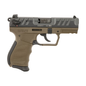 Walther Walther Arms 5050515 PD380 Carry Frame 9+1 3.70\" Black Steel Barrel, Black Cerakote Serrated Steel Slide, Military Green Textured Polymer Grip - $399.00 at Classic Firearms