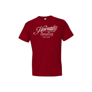 Hornady Gear 31875 Vintage Script Red Cotton Semi-Fitted 2XL - Hornady