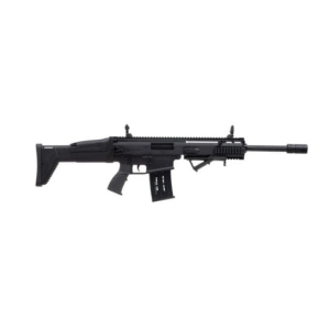 Panzer Arms Panzer Arms SCRXII PRO Semi-Automatic 12 Gauge Shotgun, 18.5\" Barrel, 5+1 Capacity, Flip-Up Sights, QD Sockets - Angled Foregrip - Black - PASCRXIIPROB - $333.32 at Classic Firearms
