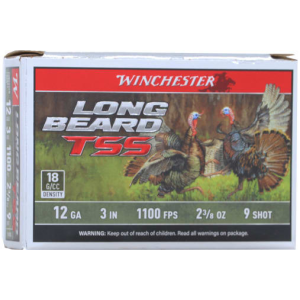 Winchester Long Beard TSS 12 Gauge 3 2-3/8 Oz #9 Shot 5 Rounds Tungsten Case LBTSS1239 chester Long Beard TSS 12 Gauge 3 2-3/8 Oz #9 Shot 5 Rounds Tungsten Case LBTSS1239 Ammo