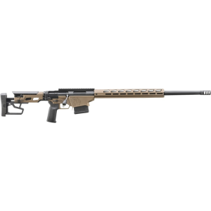 Ruger Ruger 18105 Precision 10+1 26\" Black Threaded Barrel, Smoked Bronze Cerakote Picatinny Rail Stainless Steel Receiver, M-LOK Handguard, Adj Folding, Black Magpul K2-XL Grip - $1598.49 at Classic Firearms