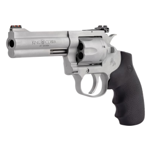 Colt ZKCOBRASM4RTS King Cobra .357 Magnum 4\" Barrel 6rd Revolver, Matte Stainless Steel W/ Target Sights - Minor Cosmetic Blem - Colt Defense