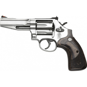 Smith & Wesson Smith & Wesson 178012 686 Pro SSR 357 Mag 4\" 6rd Wood Grip Adj Sight Satinless Revolver - $749.99 at Classic Firearms
