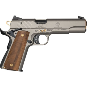 American Tactical Imports ATI GERG2210M1911AN1 Sport 1911 15TH AN 5\" GREY/GOLD Wood Grips 10rd - $367.37 at Classic Firearms