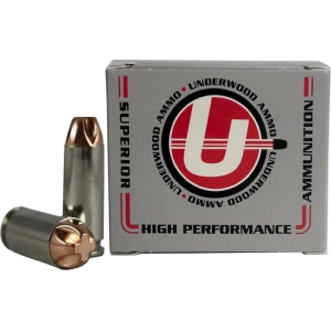 Underwood Ammo Xtreme Penetrator 10mm Auto 140gr Solid Copper 20rd Nickel-Plated Brass Case erwood Xtreme Penetrator 10mm Auto 140gr Solid Copper 20rd Nickel-Plated Brass Case Ammo