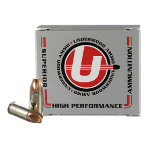 Underwood Xtreme Defender 9mm Luger 90gr Solid Monolithic HP Nickel-Plated Brass Case 20rd MPN 815. erwood Xtreme Defender 9mm Luger 90gr Solid Monolithic HP Nickel-Plated Brass Case 20rd MPN 815. Ammo