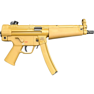 Heckler And Koch HK 81001078 SP5 RAL8000 30+1 8.86\" Black Navy-Style Threaded Barrel, Flat Dark Earth Receiver, FDE Polymer Grip, 2 Magazines - $3249.00 at Classic Firearms