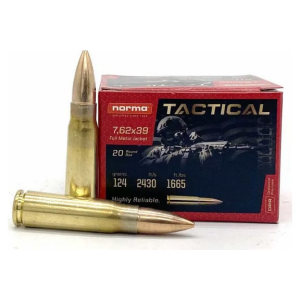 ma Ammunition 295540020 Range & Training 7.62x39mm 124 GR 20 Per Box Ammo