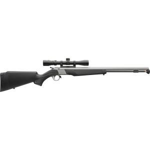 Cva CVA PR2117SSCP Wolf w/Optic 24\" Stainless Steel Barrel & Drilled & Tapped Stainless Steel Receiver, Fixed Black Synthetic Stock, KonusShot 3-9x32mm - $369.88 at Classic Firearms