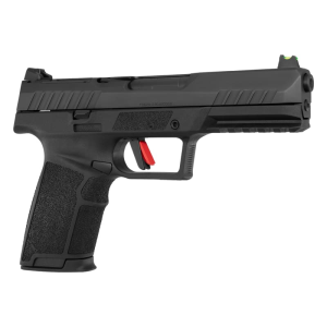 Tisas PX-5.7 Semi-Automatic 5.7x28mm Pistol, Picatinny Rail & Interchangeable Backstraps - 4.80\" Barrel - 20+1 Capacity, Fiber Optic, Optics Ready, Black