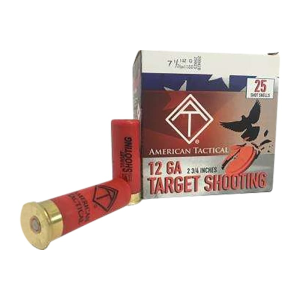 rican Tactical Target Load 12 Gauge 2.75 1 Oz 7.5 Shot 250 Rounds Ammo