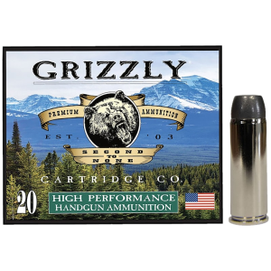 Grizzly 45 Colt 265gr Wide Flat Nose Gas Check Brass Case Ammo 20 Rounds GC45C4 zzly 45 Colt 265gr Wide Flat Nose Gas Check Brass Case 20 Rounds GC45C4 Ammo