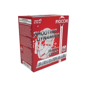 Fiocchi Shooting Dynamics 12 Gauge 2.75 1 1/8 Oz #8 Lead Shot 25 Rounds Plastic Case. cchi Shooting Dynamics 12 Gauge 2.75 1 1/8 Oz #8 Lead Shot 25 Rounds Plastic Case. Ammo