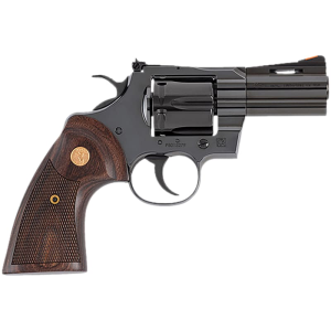 Colt Defense Colt PYTHONBP3WTS Python #6 Shot 3\" Blued Carbon Steel Vent Rib Barrel, Cylinder & Frame, Wood Grip, Exposed Hammer Revolver - $1349.99 at Classic Firearms