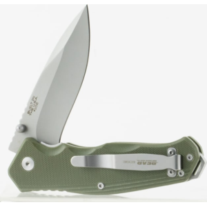 Bear & Son 61102 4 1/2 OD Green G10 Sideliner with Trigger and Ball Bearing Washers - Remington