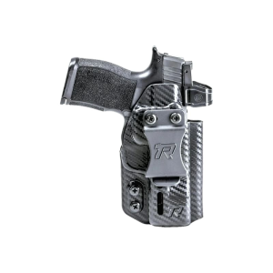 Rounded Gear RGDRUIDSIGP320CFAMBI Druid IWB/OWB Black Carbon Fiber Kydex Fits Sig P320 Ambidextrous - Rounded Gear
