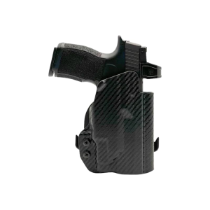 Rounded Gear SSRP365TLR7CFRHOWBPDL Paddle Holster OWB Black Carbon Fiber Kydex Fits Sig P365 Right Hand - Rounded Gear
