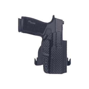 Rounded Gear SSRP365XMACROTLR7SUBCF Paddle Holster OWB Black Carbon Fiber Kydex Fits Sig P365 X Macro Right Hand - Rounded Gear