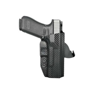 Rounded Gear GLK172231CFRHOWBPDL Paddle Holster OWB Black Carbon Fiber Kydex Fits Glock 17 Right Hand - Rounded Gear