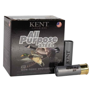 Kent Cartridge AP123S36-4 12 Gauge 3 1 1/4 Oz #4 Steel Shot 25 Rounds Brass-Plated Steel Case t Cartridge AP123S36-4 12 Gauge 3 1 1/4 Oz #4 Steel Shot 25 Rounds Brass-Plated Steel Case Ammo