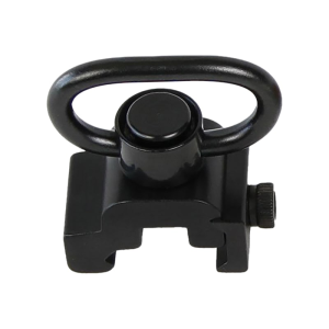 Bulldog Deluxe Push Button Swivel 1.25\" Steel QD Rail Mount