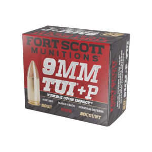 Fort Scott Munitions Fort Scott Munitions 9MM+P-080-SCV 9mm 80 GR 20 Per Box - $26.71 at Classic Firearms