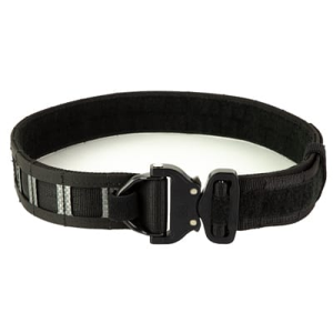 Gbrs Group GBRS Group, Assaulter Belt System, 20 Molle Sections, 1.75\" Cobra Buckle with D-Ring, 1.5\" Nylon Scuba Webbing Construction, Black - MEDIUM - $209.99 at Classic Firearms
